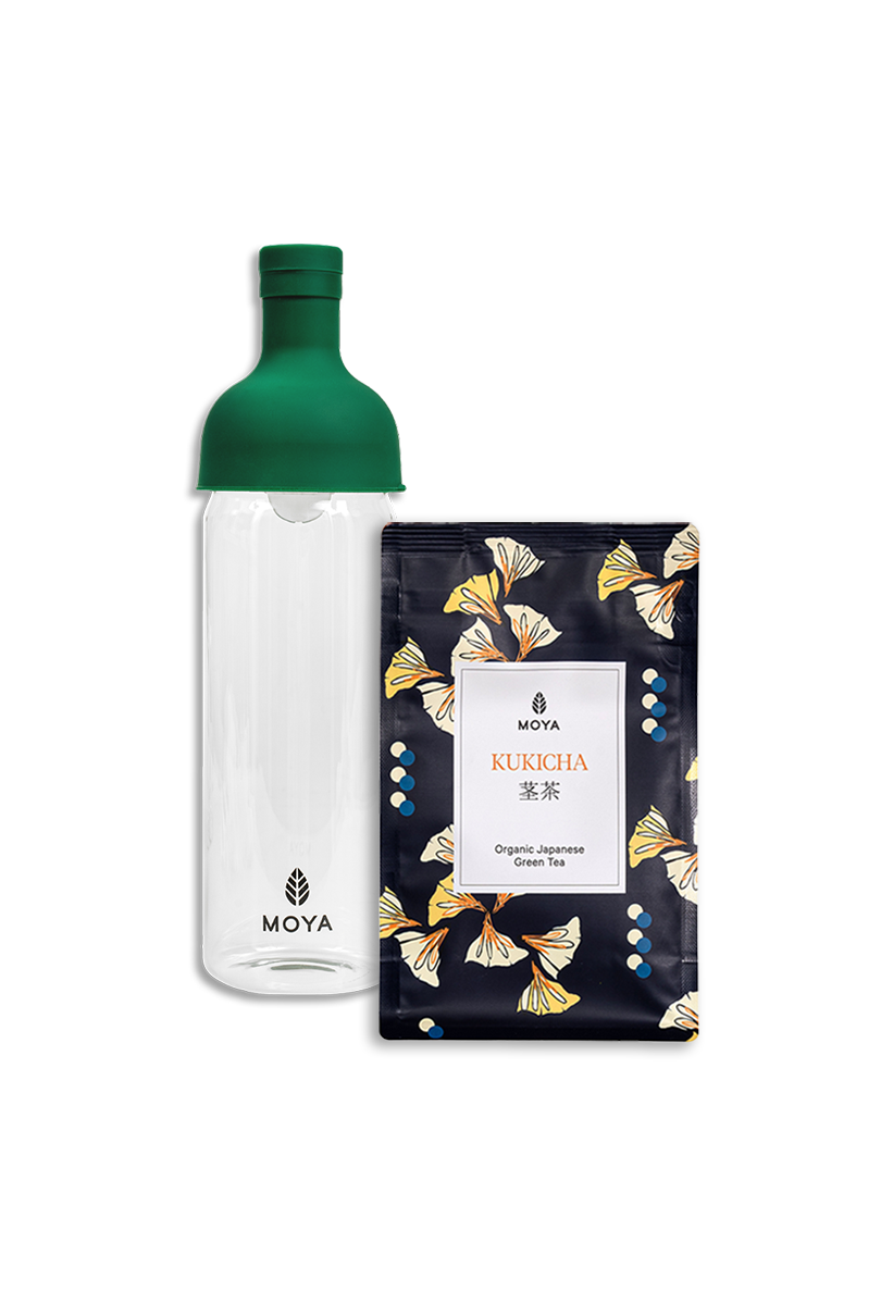 Zestaw Cold Brew - Butelka 750ml & Moya Kukicha 100g