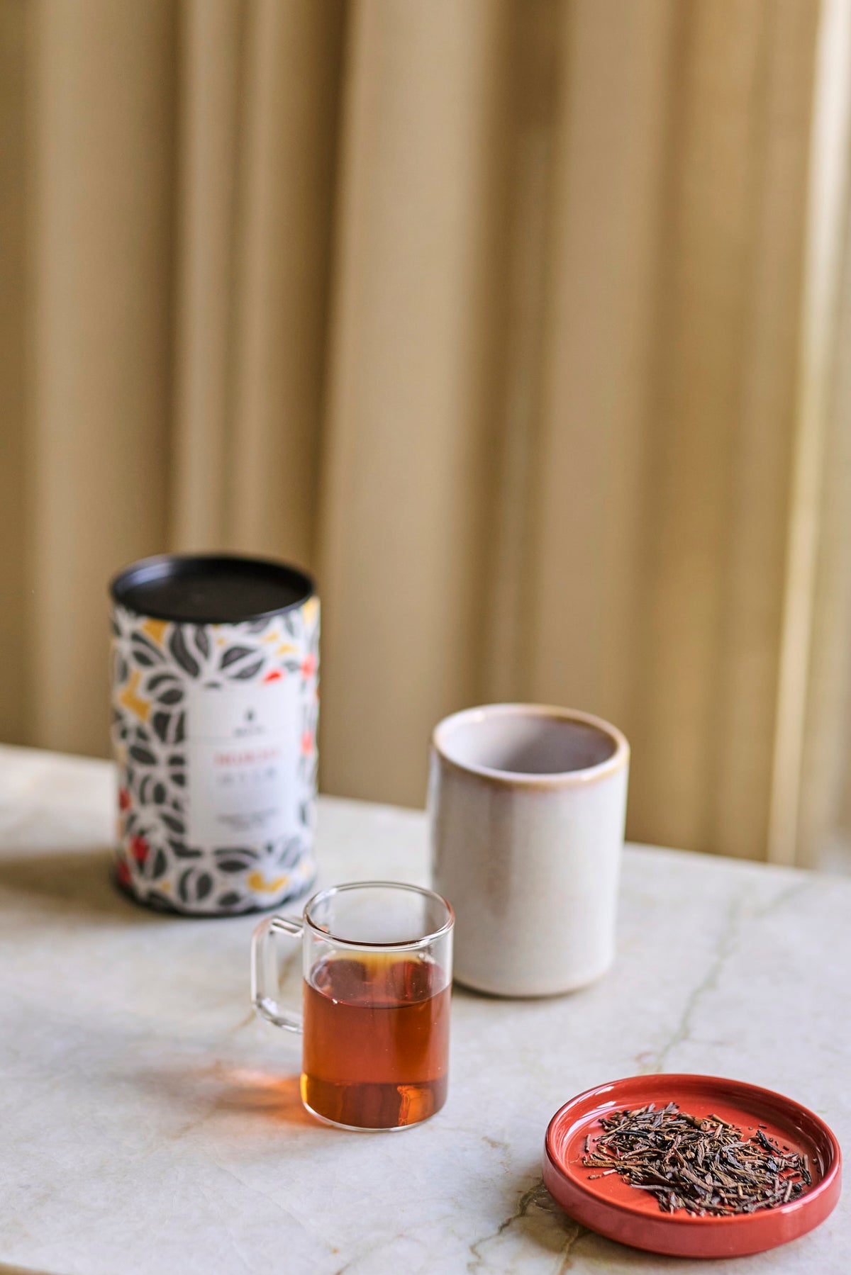 Hojicha & Bancha Moya leaf tea set
