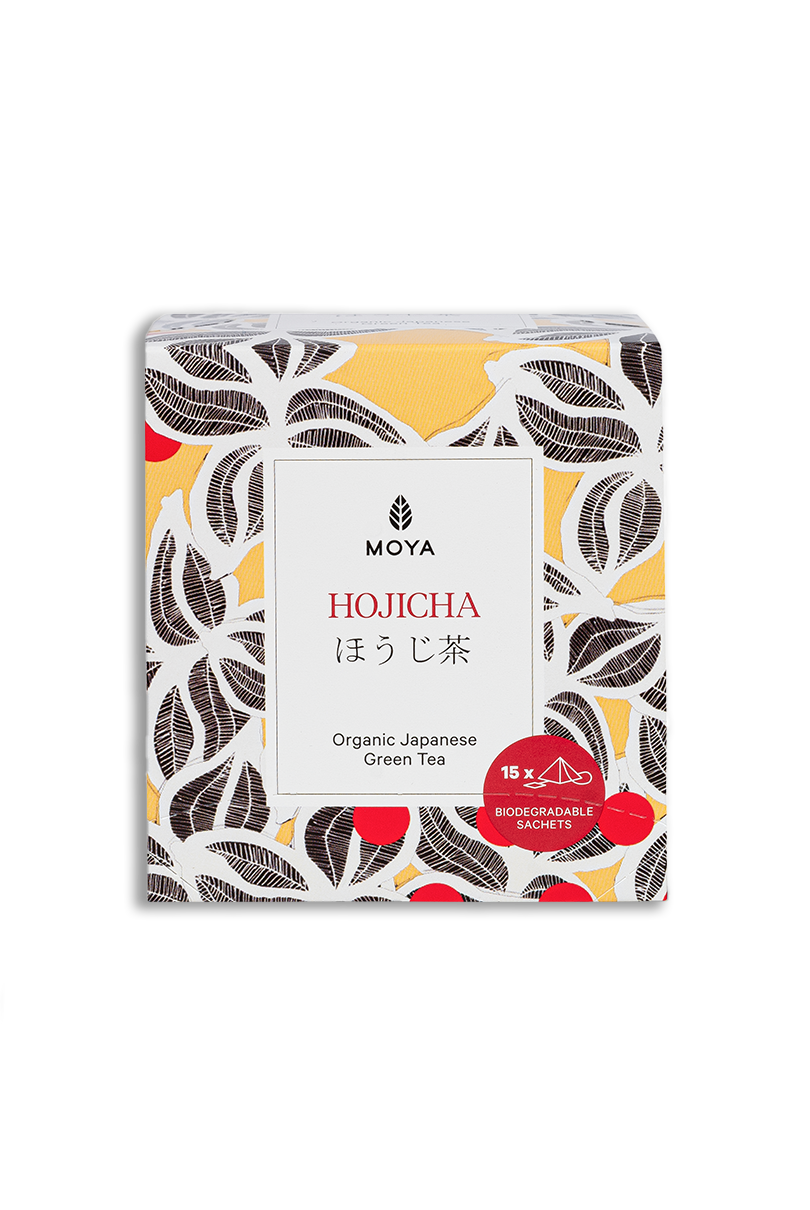 Moya Hojicha organiczna japońska zielona herbata w saszetkach 15 x 1,5 g