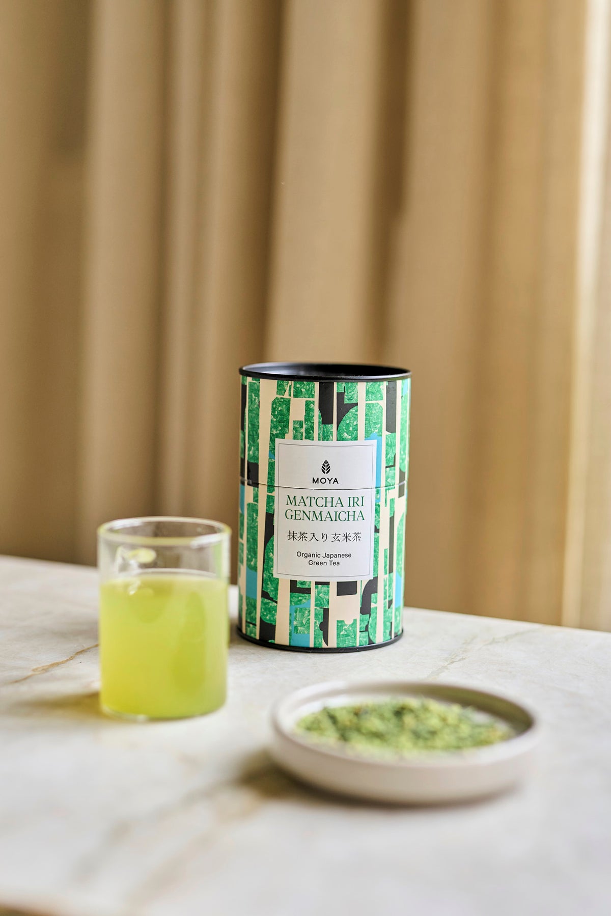 Yuzu Tea & Matcha iri Genmaicha Moya leaf tea set