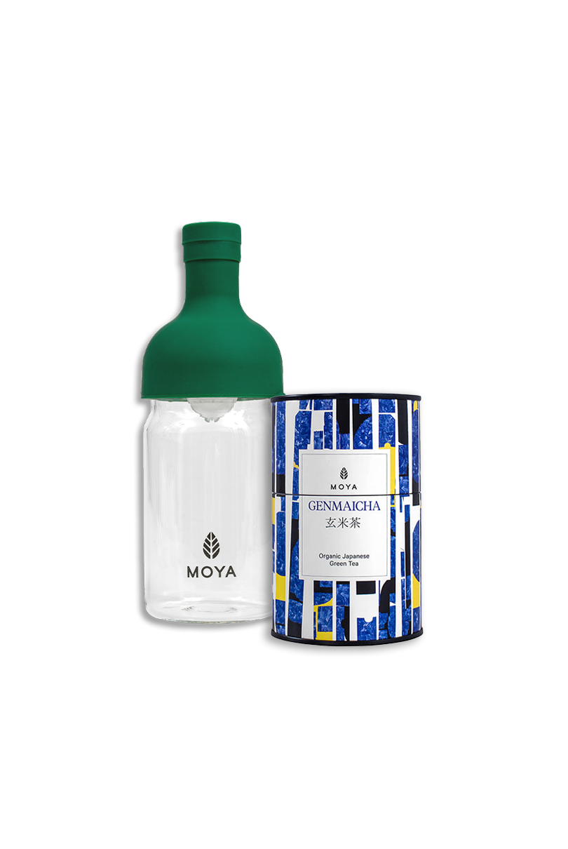 Zestaw Cold Brew - Butelka 350ml &amp; Moya Genmaicha 60g