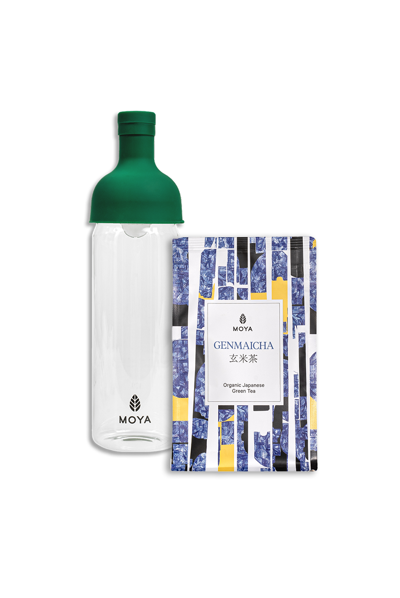Zestaw Cold Brew - Butelka 750ml &amp; Moya Genmaicha 100g