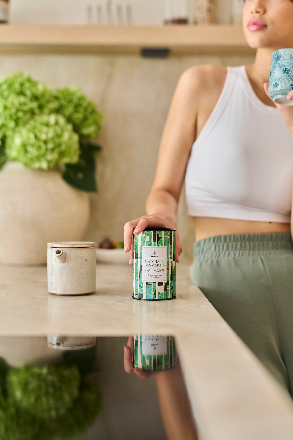 Moya Matcha Iri Genmaicha Organic Japanese Green Tea