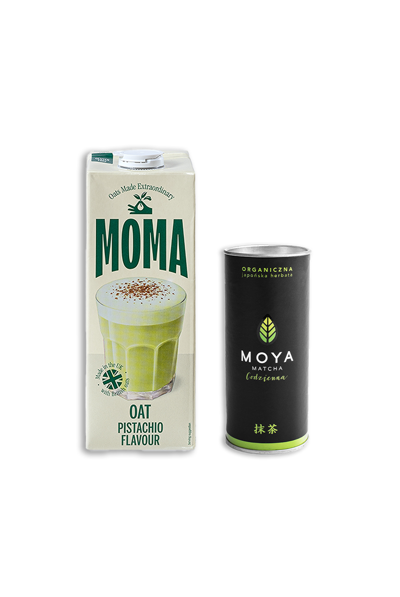 Zestaw Moya Matcha Codzienna 30g + MOMA Pistachio 1L
